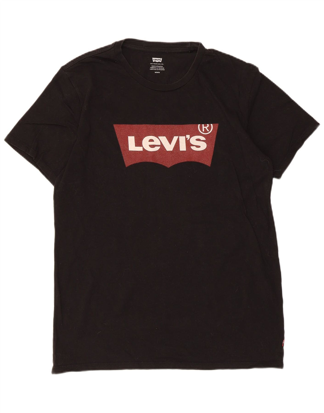 Ανδρικό γραφικό T-Shirt Levi's Top Μεσαίο μαύρο βαμβακερό