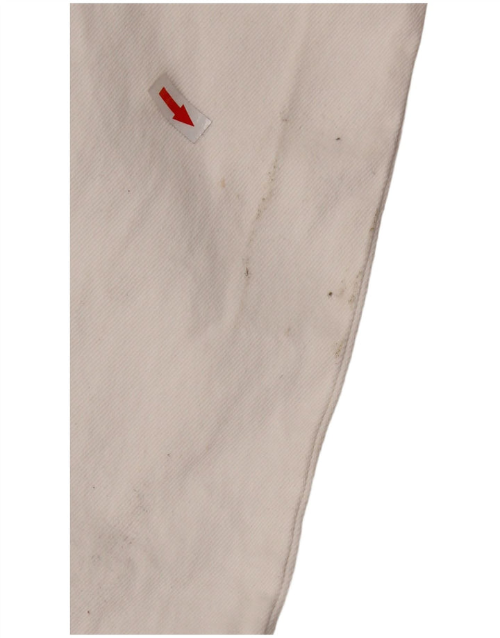 Zara Γυναικεία Τζιν Ολόσωμη φόρμα UK 14 Μεγάλη Λευκή Βαμβακερή