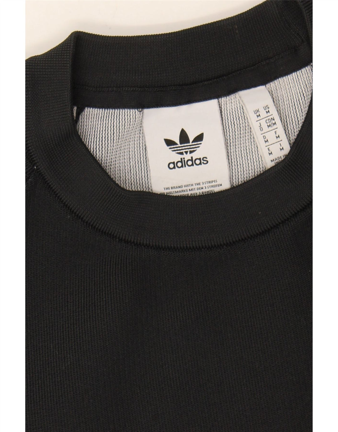 ADIDAS Mens Sweatshirt Jumper Medium Black Colourblock Polyester Vintage Adidas and Second-Hand Adidas from Messina Hembry 