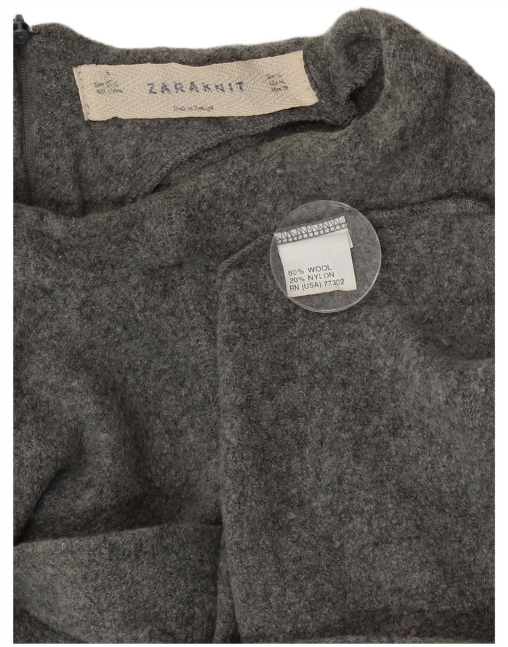 Zara Γυναικείο Γιλέκο Tank Top UK 14 Medium Grey Wool