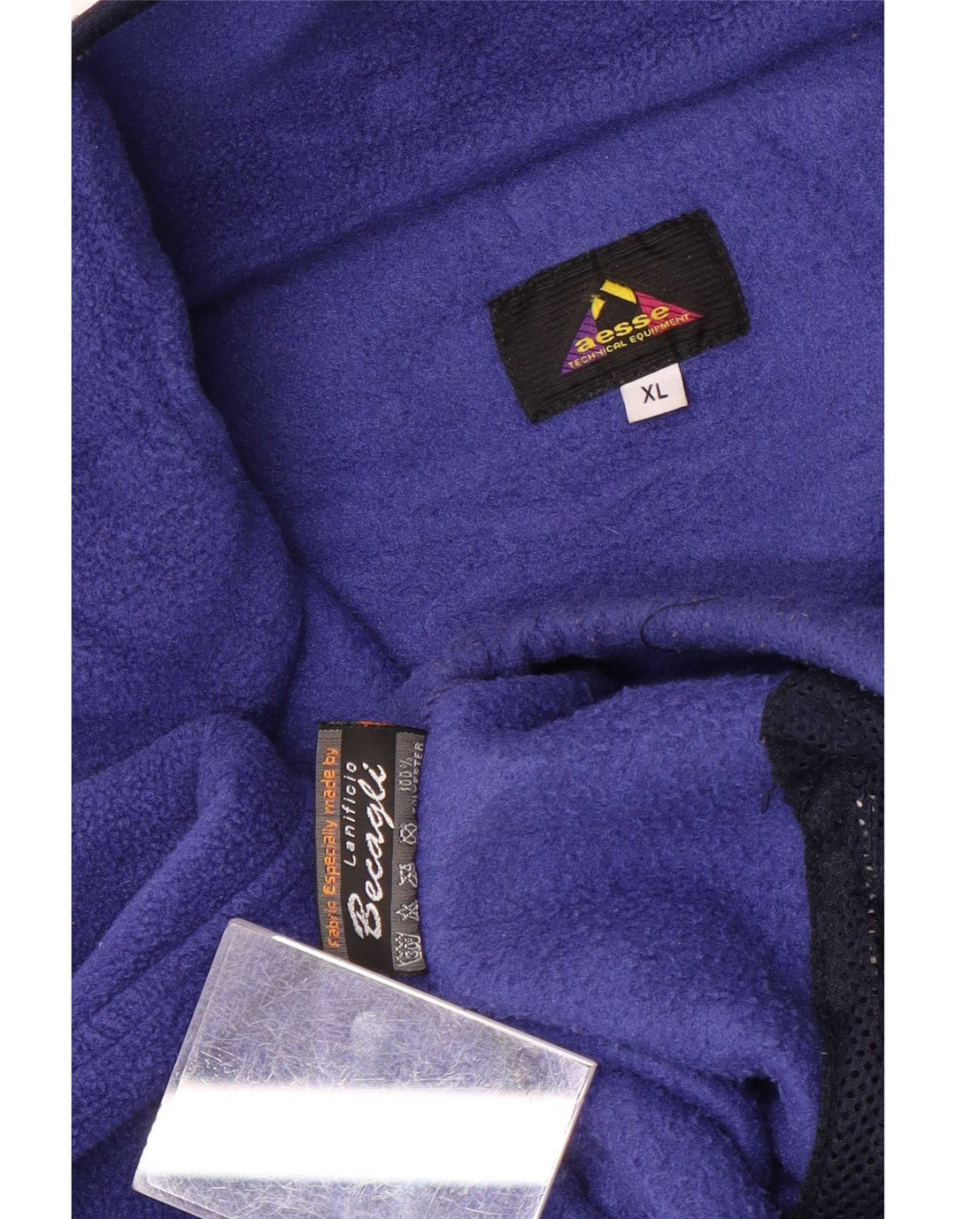Aesse Ανδρικό φερμουάρ Fleece Jumper XL Blue Polyester