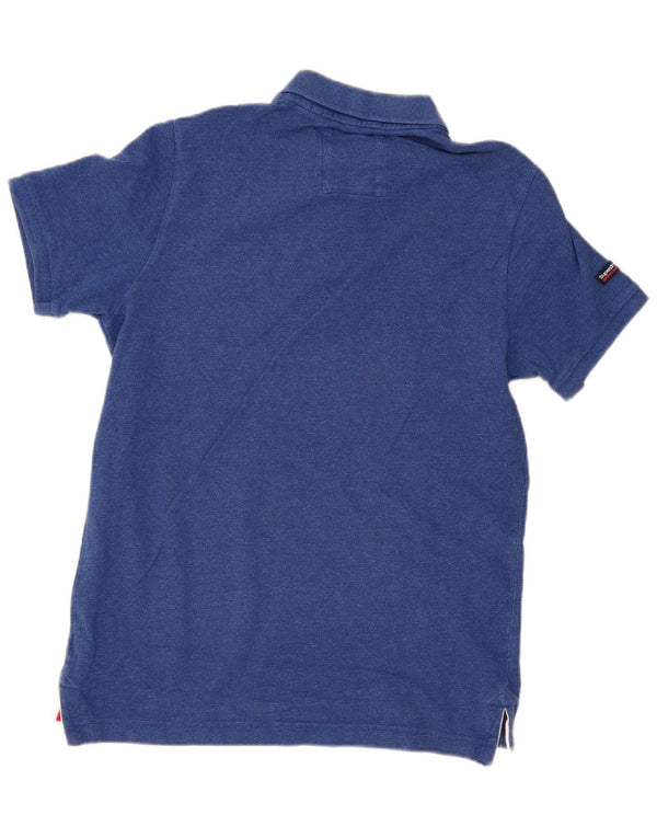 Ανδρικό μπλουζάκι πόλο Superdry XL Μπλε βαμβακερό