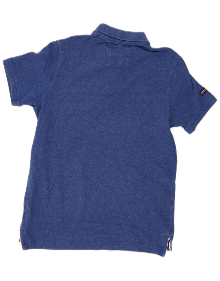 Ανδρικό μπλουζάκι πόλο Superdry XL Μπλε βαμβακερό