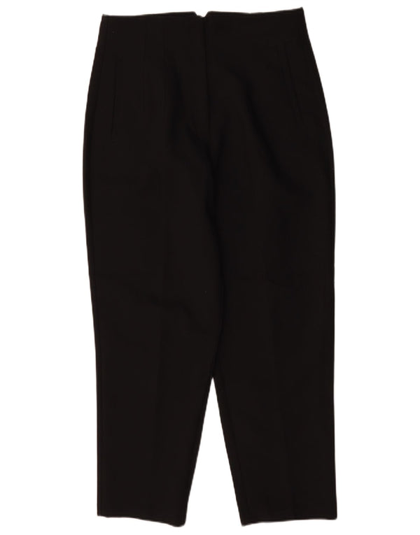Zara Womens Tapered Casual Trousers Large W30 L26 Black