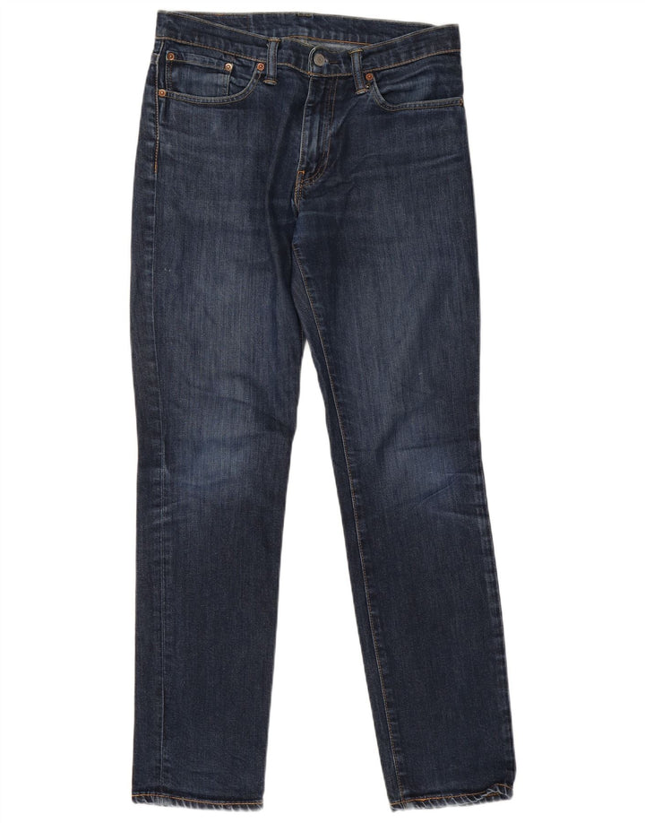 Levi's Mens 511 Slim Jeans W32 L32 Navy Blue Cotton