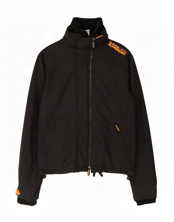 Ανδρικό μπουφάν βροχής Superdry Graphic UK 38 Medium Black Nylon