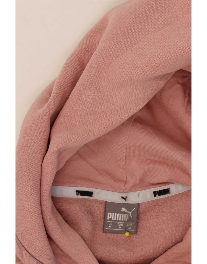 Puma Γυναικείο Γραφικό Hoodie Jumper UK 14 Medium Pink