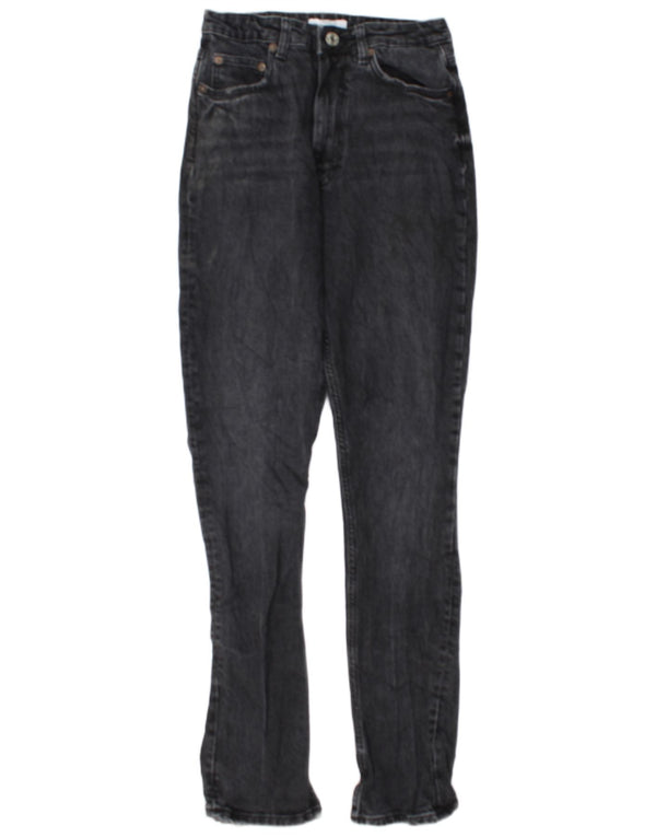 Zara γυναικείο ίσιο λεπτό τζιν EU 38 Small W28 L32 Γκρι βαμβακερό