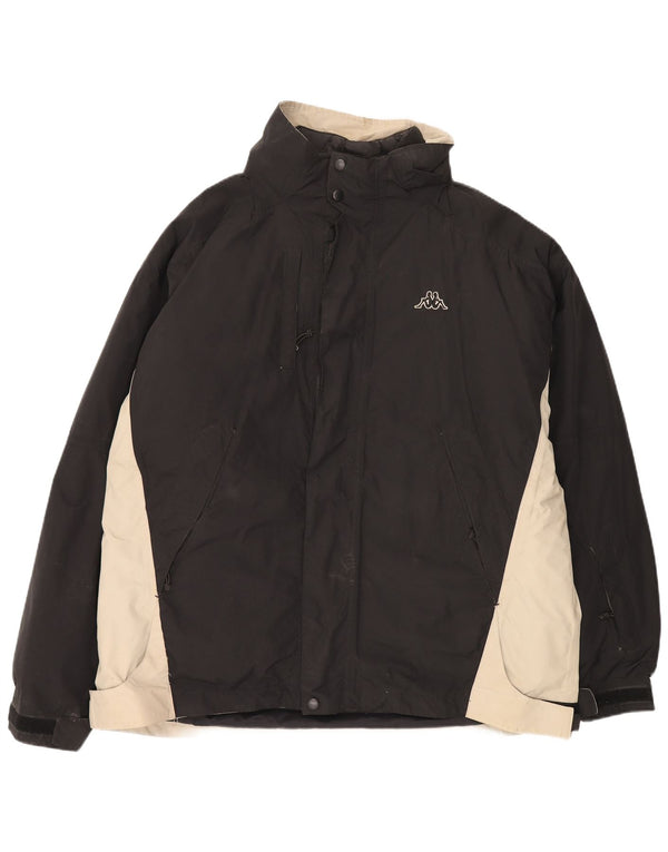 Ανδρικό μπουφάν Kappa Windbreaker UK 44 2XL Black Colourblock Polyamide
