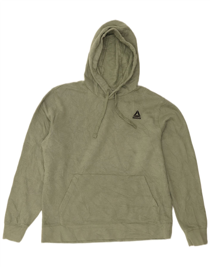 Ανδρικό Reebok Hoodie Jumper Μεσαίο πράσινο βαμβακερό