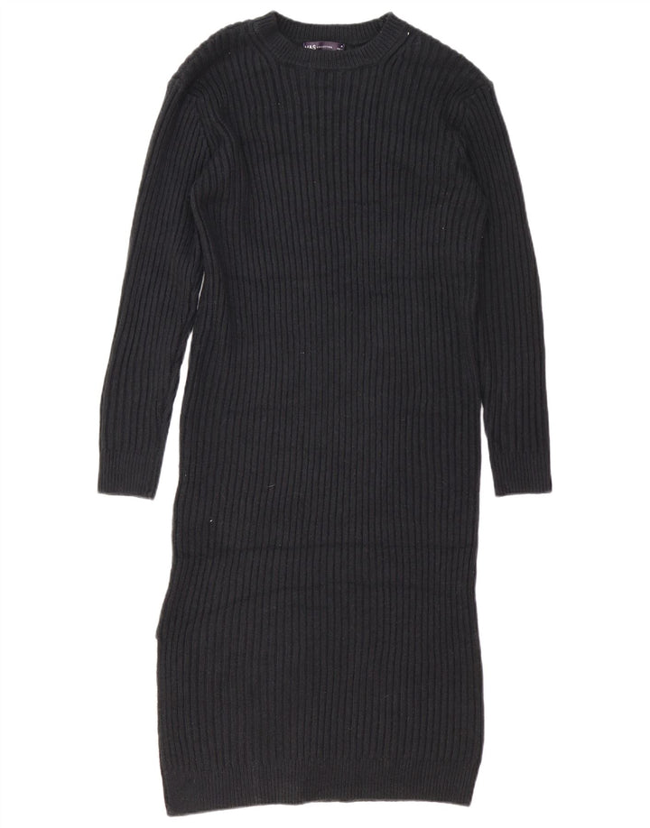 Γυναικείο μακρυμάνικο φόρεμα Marks & Spencer UK 14 Medium Black
