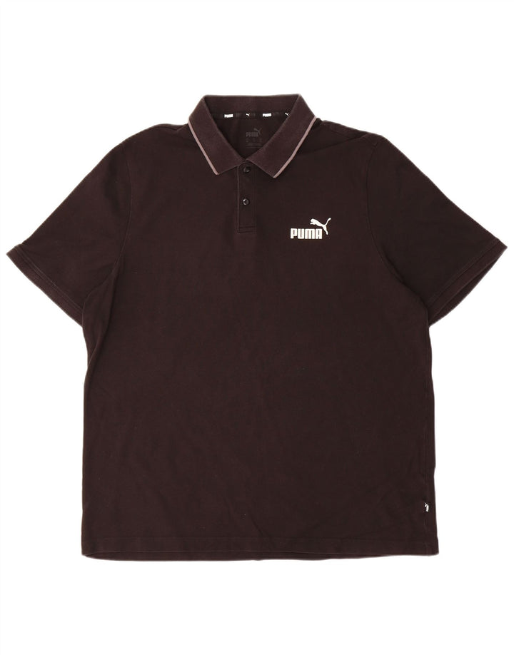 PUMA Mens Polo Shirt XL Black