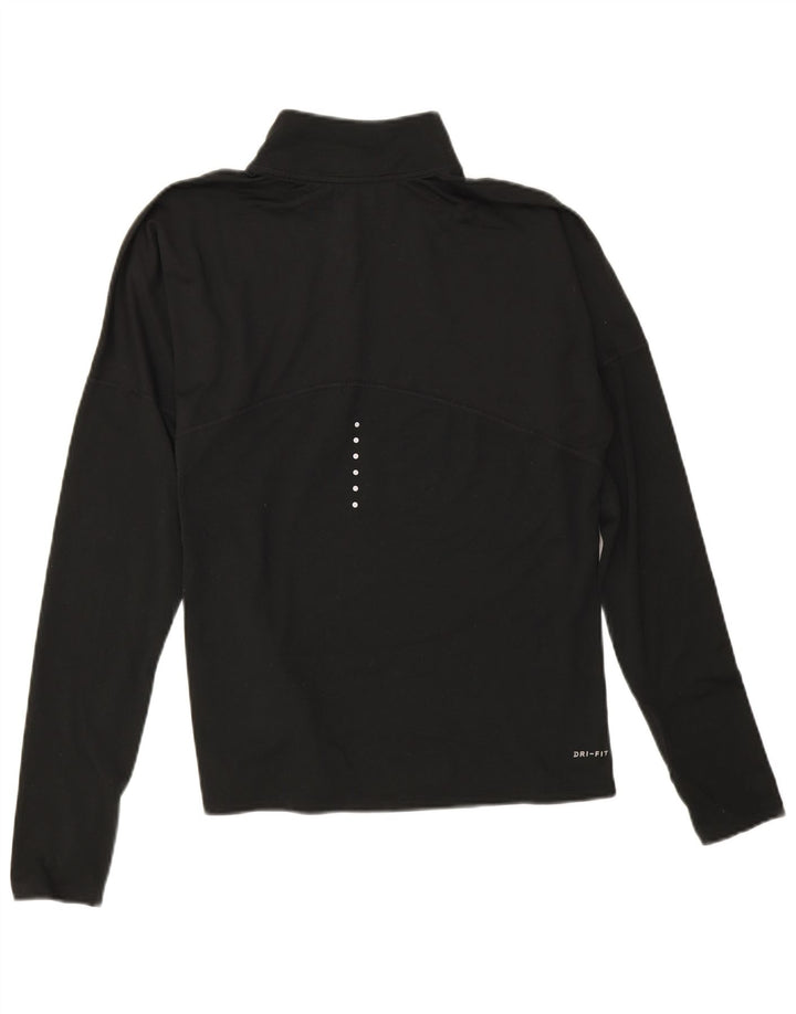 Γυναικεία φόρμα πουλόβερ με φερμουάρ Nike Dri Fit Top UK 14 Medium Black