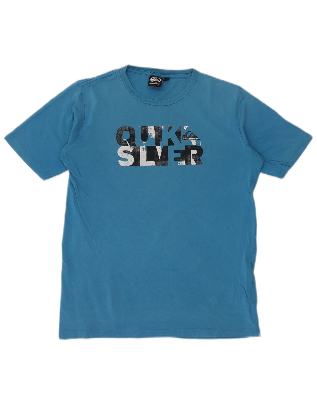 Γραφικό T-Shirt για αγόρι QUIKSILVER 13-14 ετών μπλε βαμβακερό