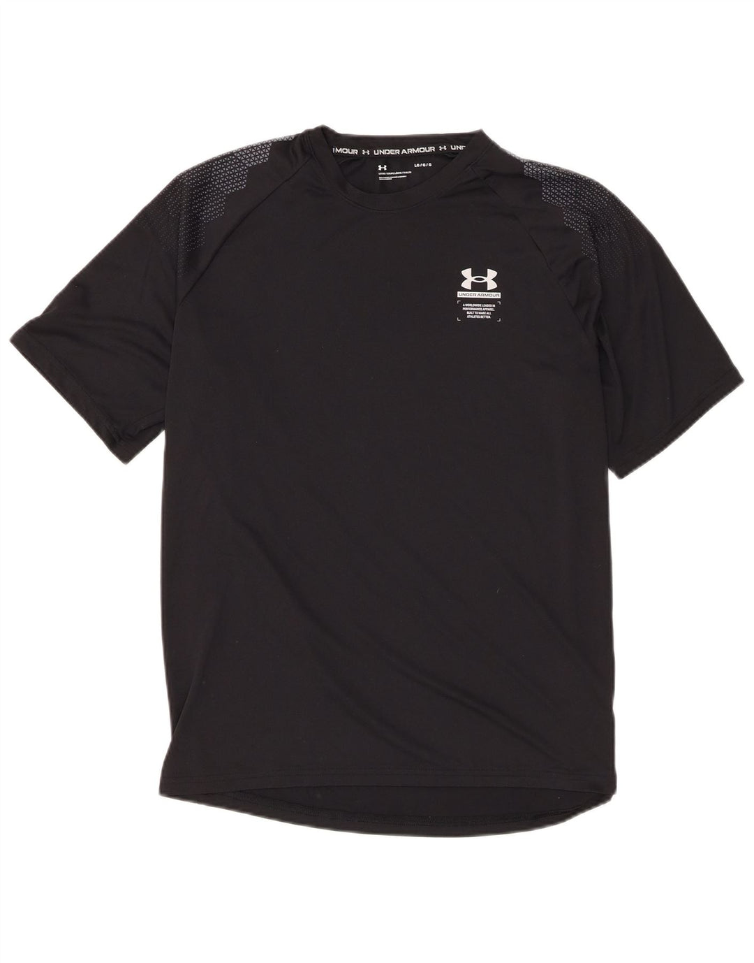 Under Armour Ανδρικό T-Shirt Top Large Μαύρο Πολυεστέρας