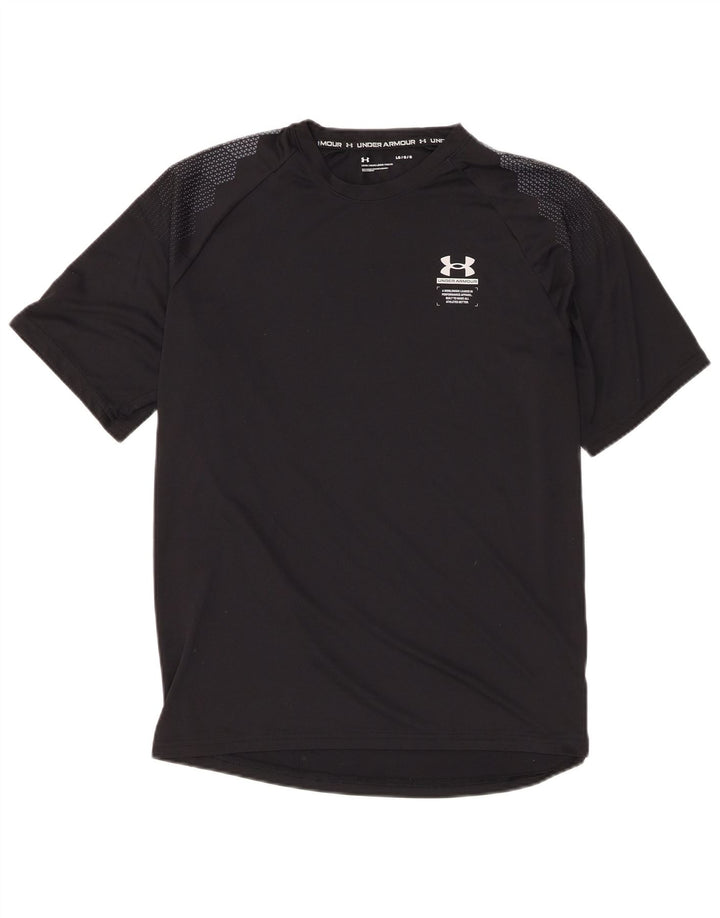Under Armour Ανδρικό T-Shirt Top Large Μαύρο Πολυεστέρας