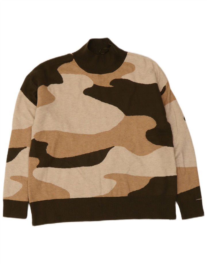 Marks & Spencer Γυναικείο πουλόβερ με λαιμό χελώνα UK 14 Medium Khaki