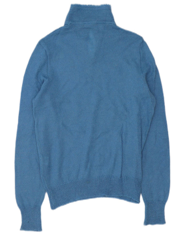 Cellini Γυναικείο πουλόβερ με λαιμό χελώνα UK 10 Small Blue Floral Ακρυλικό