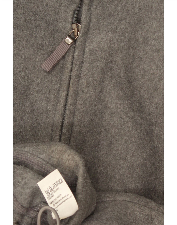 Marks & Spencer Γυναικείο μεγάλο φλις μπουφάν UK 10 Small Grey Polyester