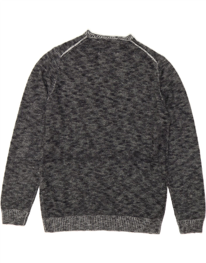 GAS Mens Crew Neck Jumper Sweater XL Grey Cotton Vintage Gas and Second-Hand Gas from Messina Hembry 
