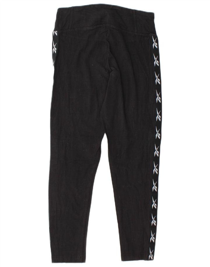 REEBOK Γυναικείο Γραφικό Κολάν UK 12/14 Μεσαίο Μαύρο