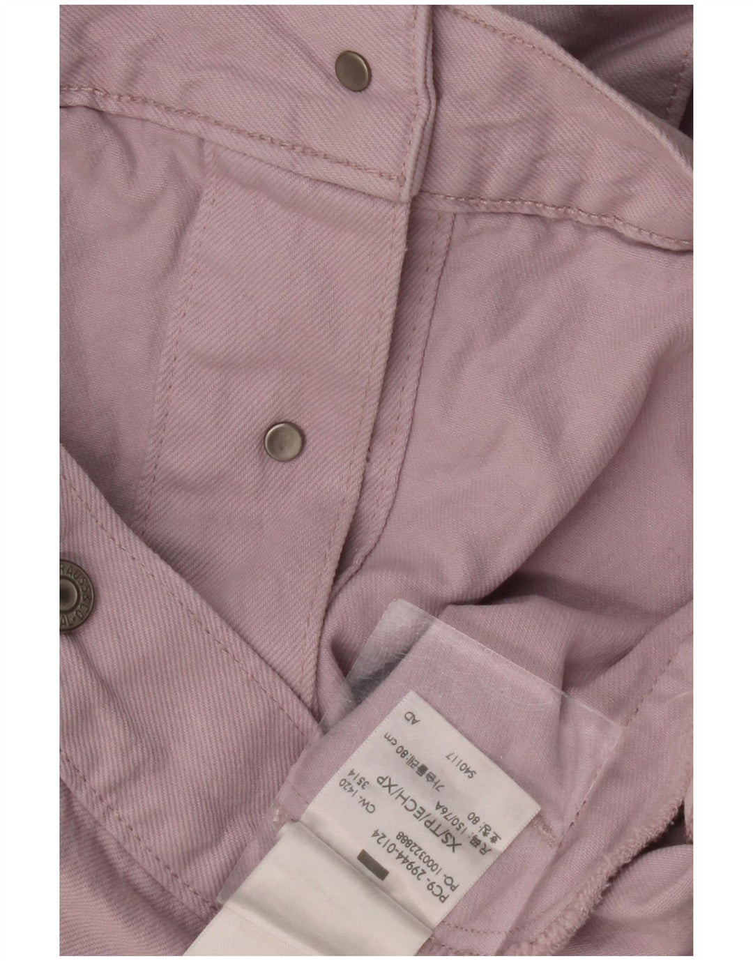 LEVI'S Γυναικείο Τζιν Μπουφάν UK 6 XS Μωβ βαμβακερό