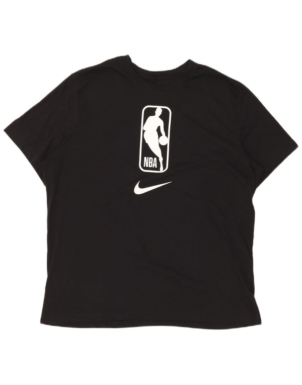 Ανδρικό γραφικό μπλουζάκι NBA NIKE 2XL μαύρο