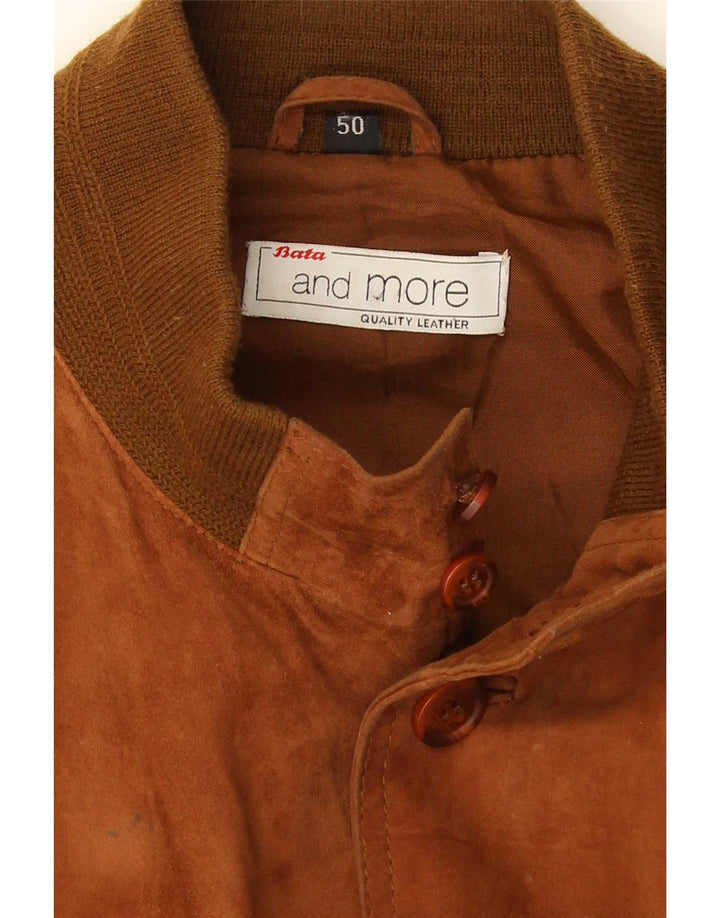 Bata and More Ανδρικό καστόρι Bomber Jacket IT 50 Large Brown Leather