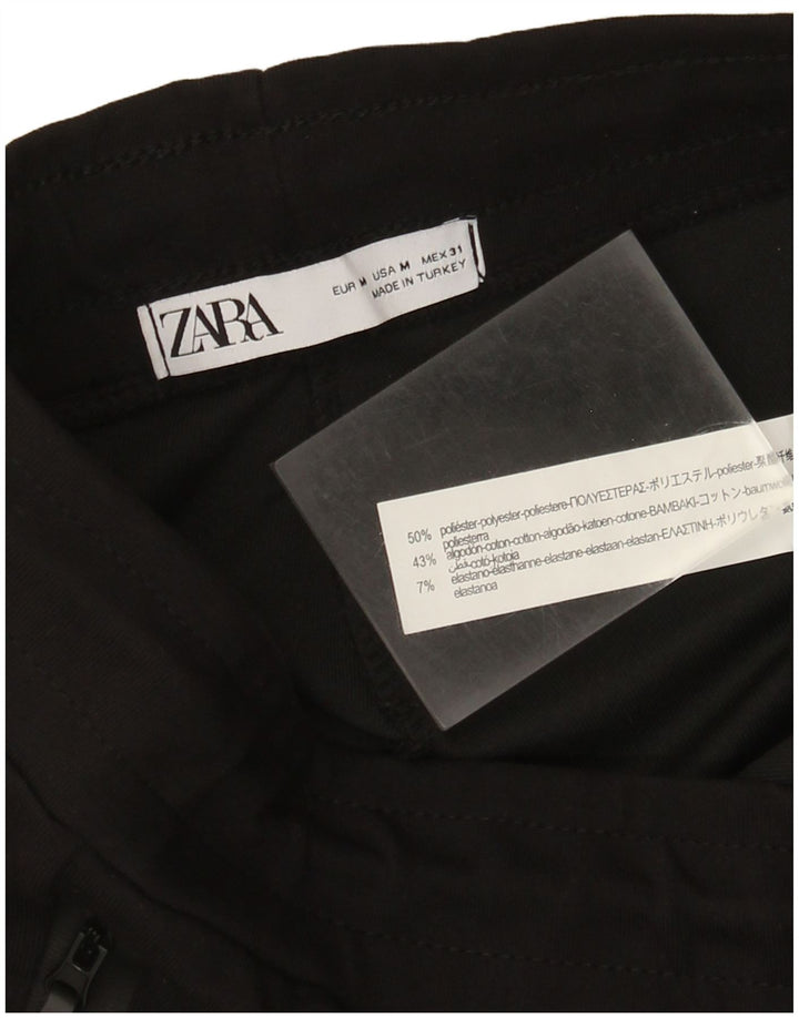Γυναικεία αθλητική φόρμα Zara Παντελόνι μεσαίο μαύρο πολυεστέρα