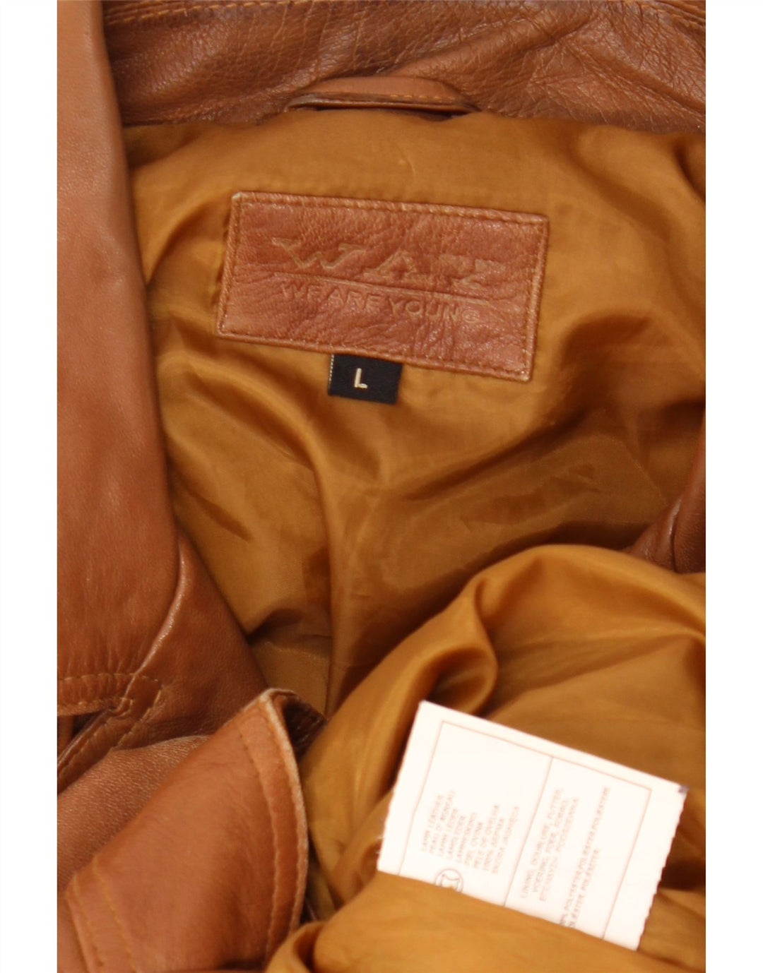 Vintage Ανδρικό Δερμάτινο Biker Jacket UK 40 Large Brown Δερμάτινο