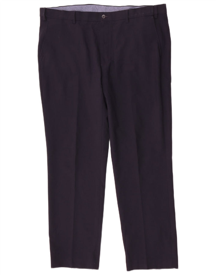 Marks & Spencer Ανδρικό ίσιο κανονικό παντελόνι W40 L31 Navy Blue
