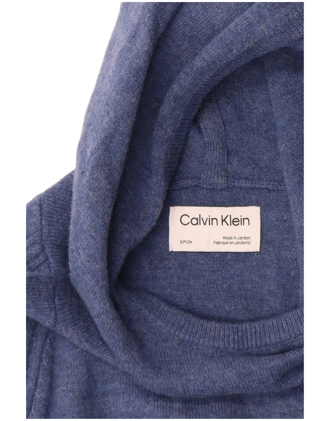 Calvin Klein Ανδρικό πουλόβερ με κουκούλα σε μπλε χρώμα
