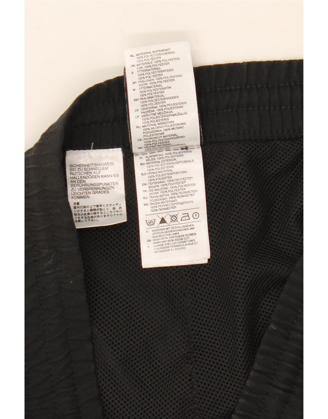 Ανδρική φόρμα ADIDAS Παντελόνι UK 40/42 Μεσαίο Μαύρο Πολυεστέρας