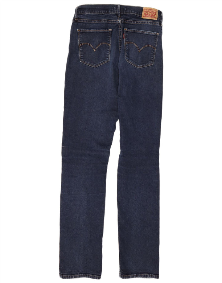 LEVI'S Γυναικείο 724 Ψηλό ίσιο τζιν W31 L32 Navy Blue Cotton