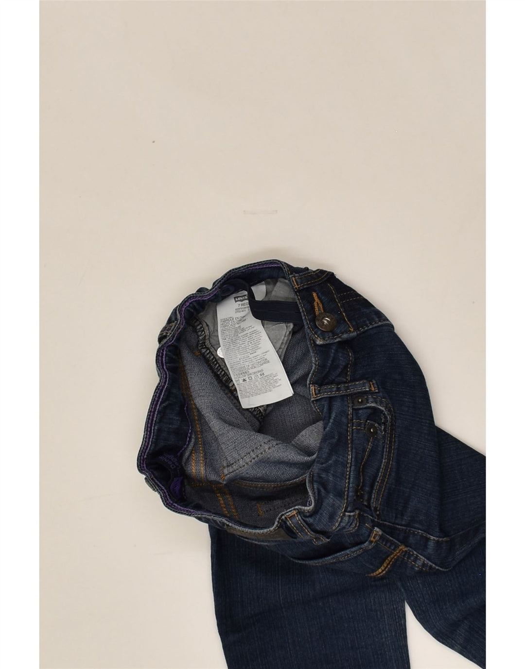 LEVI'S Girls Legging Skinny Jeans 6-7 Years W23 L23  Navy Blue Cotton | Vintage Levi's | Thrift | Second-Hand Levi's | Used Clothing | Messina Hembry 