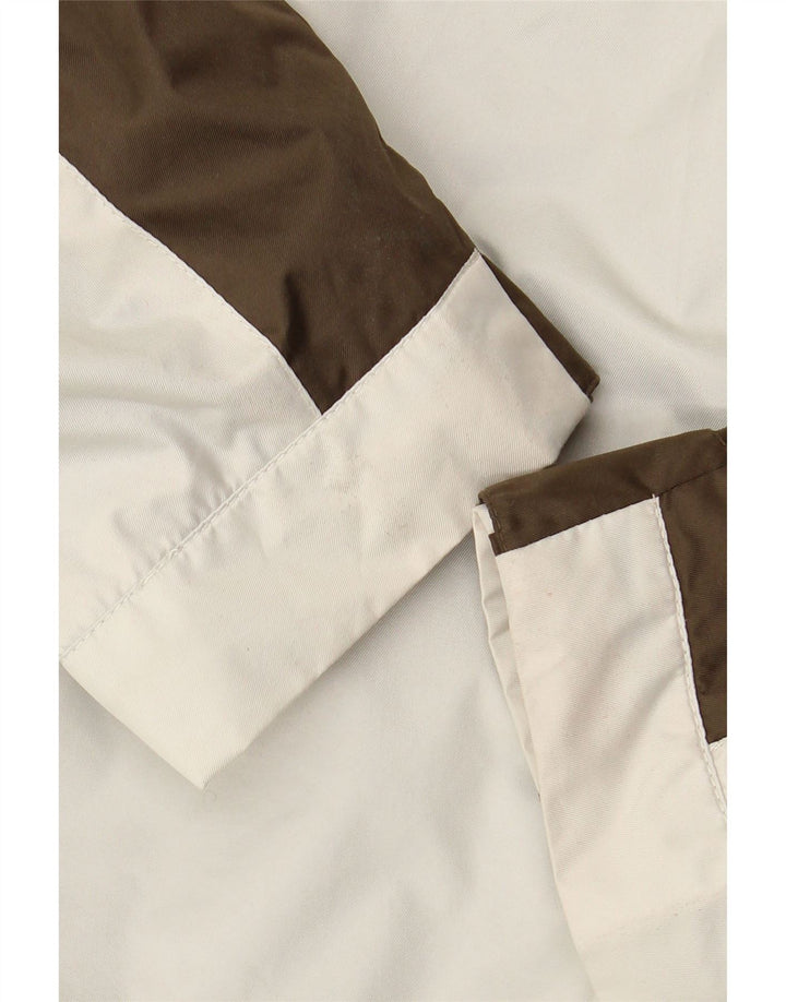 IGUANA Γυναικείο μπουφάν με κουκούλα αντιανεμικό EU 46 XL Λευκό Colourblock