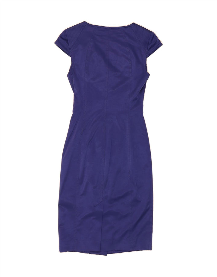 KAREN MILLEN Womens Sheath Dress UK 8 Small  Blue Polyamide Vintage Karen Millen and Second-Hand Karen Millen from Messina Hembry 