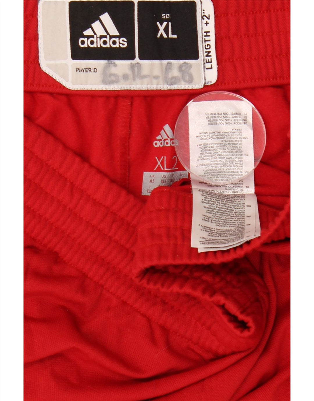 Ανδρική φόρμα ADIDAS Παντελόνι 2XL Κόκκινο Πολυεστέρας