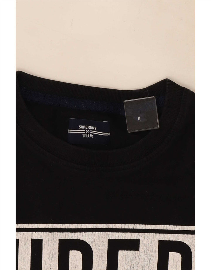 Ανδρικό γραφικό T-Shirt Superdry Top Small Black Colourblock