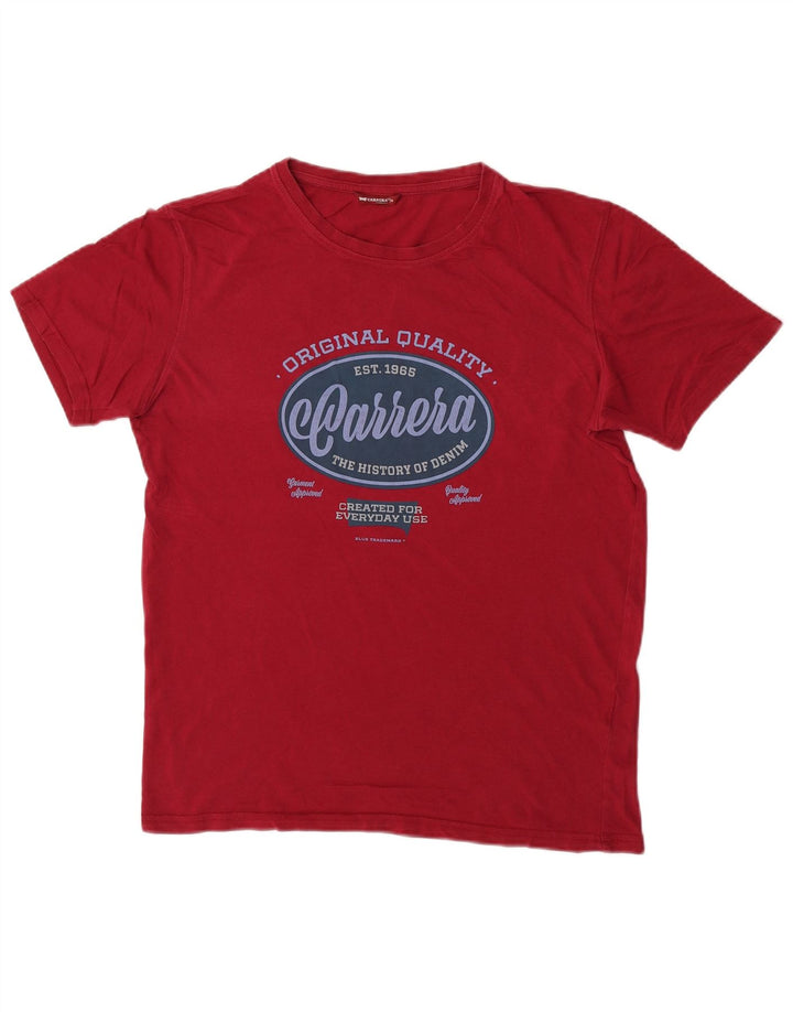 Ανδρικό γραφικό T-Shirt Carrera Top Medium Burgundy