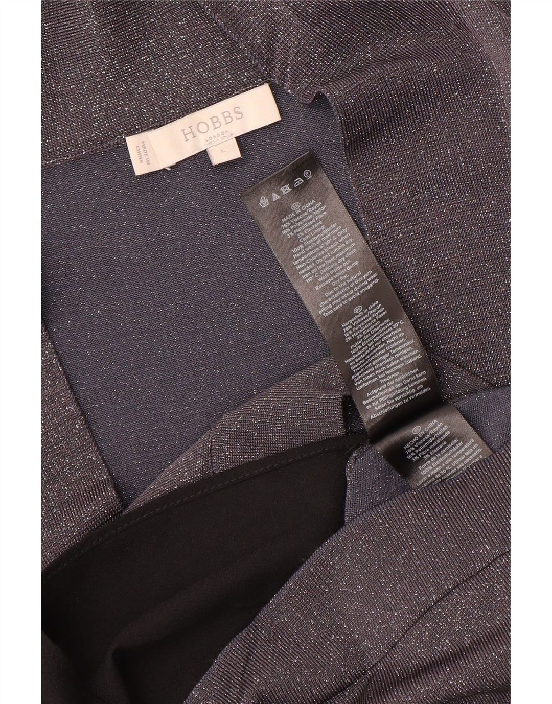 Hobbs Γυναικείο πουλόβερ με λαιμόκοψη UK 16 Large Grey