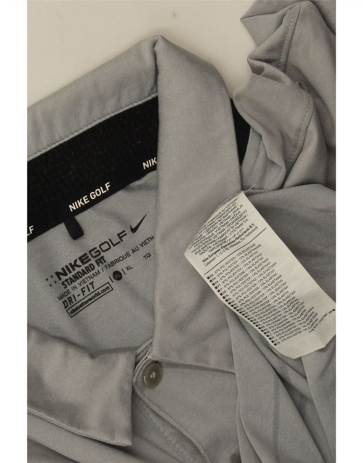 Ανδρικό μπλουζάκι Nike Dri Fit Polo XL Γκρι ριγέ πολυεστέρα