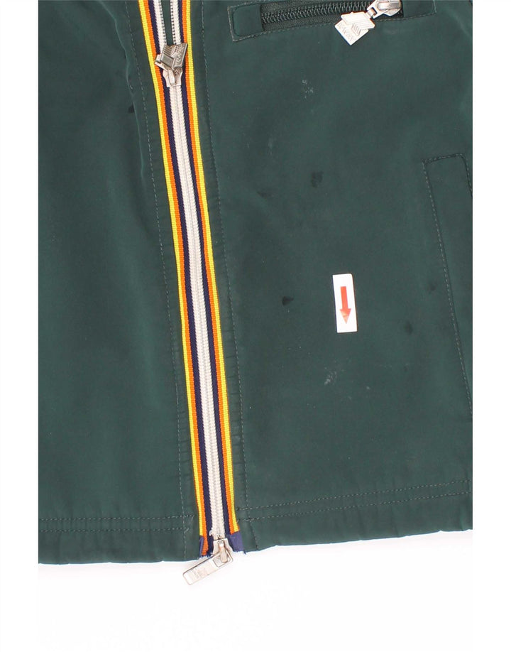Μπουφάν K-Way Boys Hooded Windbreaker 4-5 Years Green Polyester