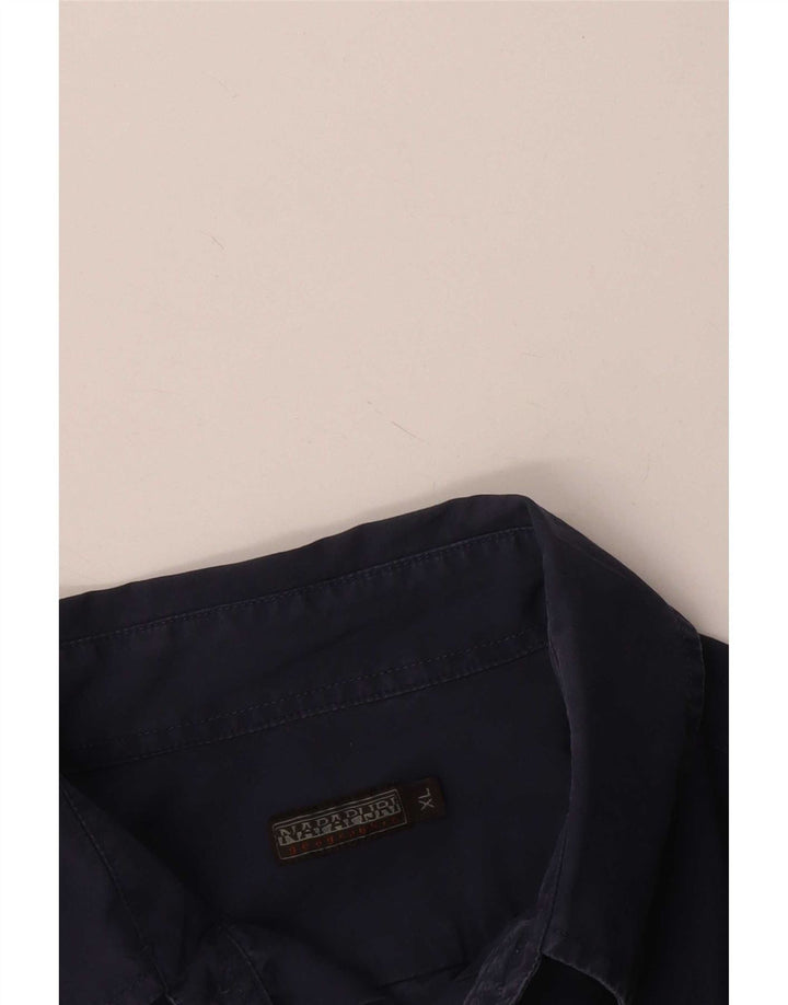 Ανδρικό πουκάμισο Napapijri Geographic XL Navy Blue