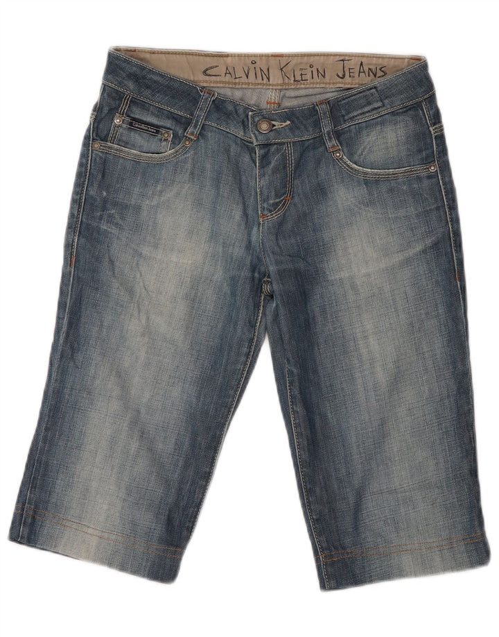 Γυναικείο βερμούδα τζιν σορτς Calvin Klein W26 Μικρό μπλε βαμβακερό