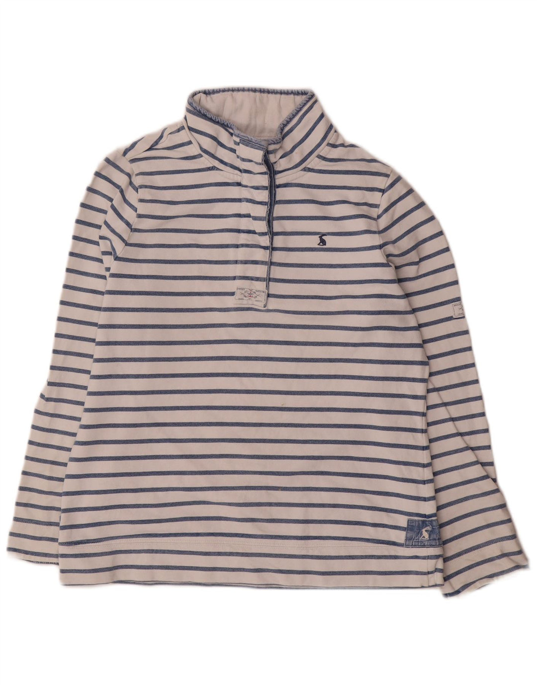 Γυναικείο φούτερ Joules με λαιμόκοψη Jumper UK 12 Medium Blue ριγέ