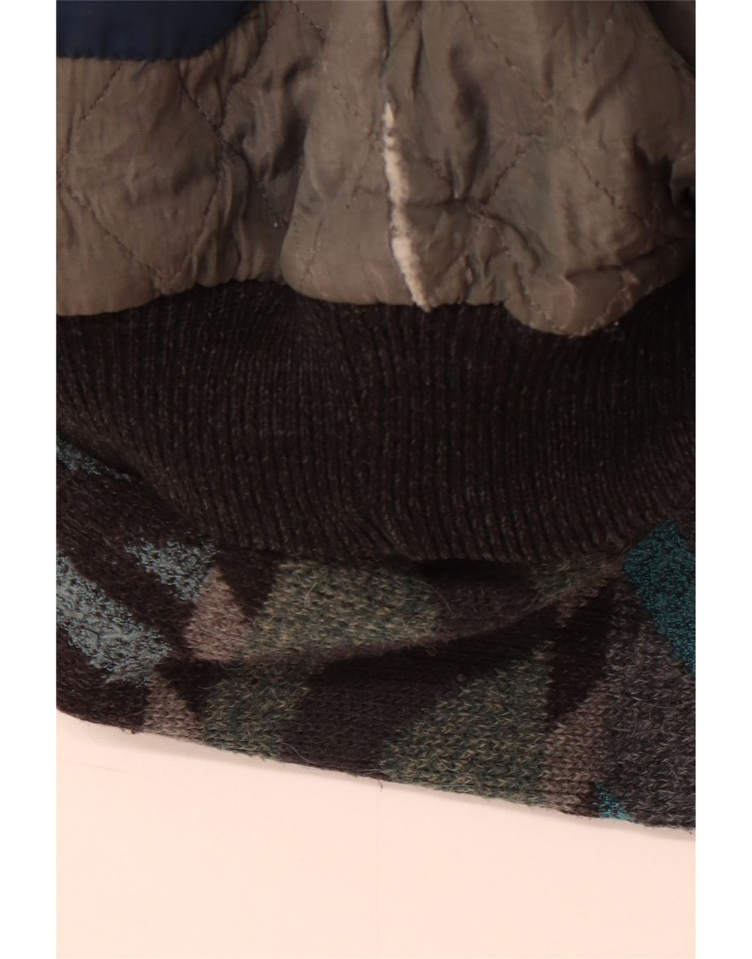 Vintage ανδρικό μπουφάν μπουφάν UK 42 XL Πολύχρωμο γεωμετρικό μαλλί αλπακά