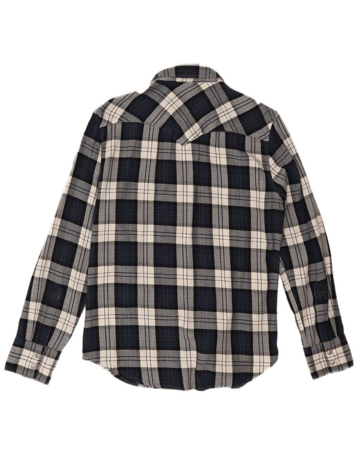 Ανδρικό φανελένιο πουκάμισο Levi's Small Navy Blue Check Cotton