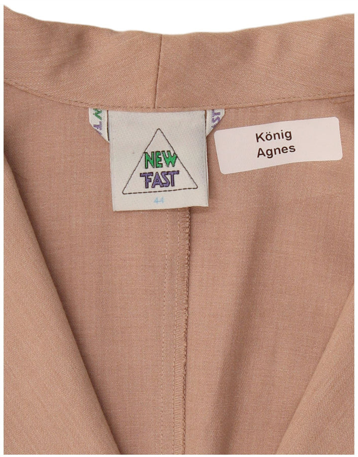 ΝΕΟ FAST Γυναικείο μπουφάν μπλέιζερ με 3/4 μανίκια EU 44 XL μπεζ πολυεστέρας