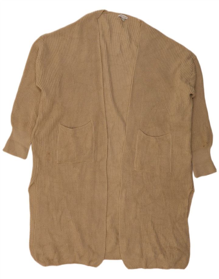 Topshop Γυναικείο Longline ανοιχτό πουλόβερ UK 14 Medium Beige